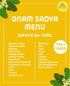 Sambarpot onam sadhya
